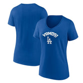 Los Angeles Dodgers Women's Vamos V-Neck T-Shirt Online