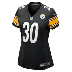 Jaylen Warren Pittsburgh Steelers Women's Game Player Jersey - Black - Nike