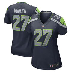Riq Woolen Seattle Seahawks Women's Team Game Jersey - College Navy - Nike