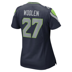 Riq Woolen Seattle Seahawks Women's Team Game Jersey - College Navy - Nike
