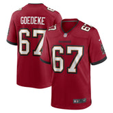 Luke Goedeke Tampa Bay Buccaneers Game Player Jersey - Red - Nike