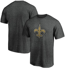 New Orleans Saints Primary Logo T-Shirt - Heather Charcoal - Fanatics