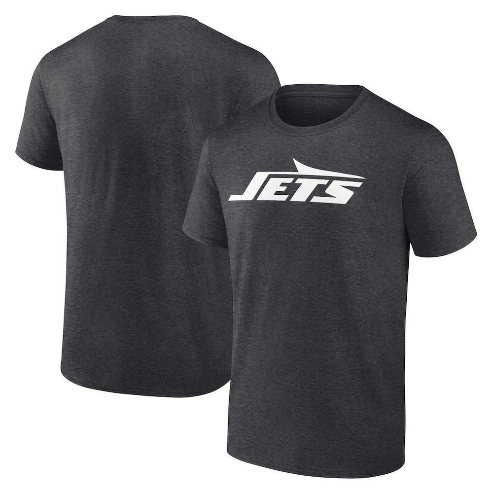 New York Jets Primary Logo T-Shirt - Heather Charcoal - Fanatics