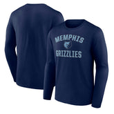 Memphis Grizzlies Victory Arch Team Long Sleeve T-Shirt Navy