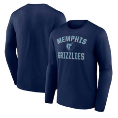 Memphis Grizzlies Victory Arch Team Long Sleeve T-Shirt Navy