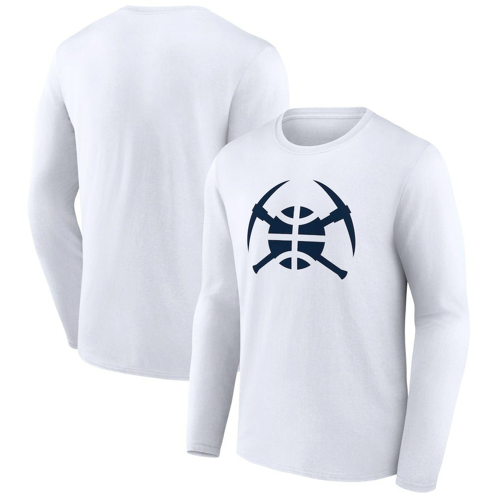 Denver Nuggets Alternate Logo Long Sleeve T-Shirt White