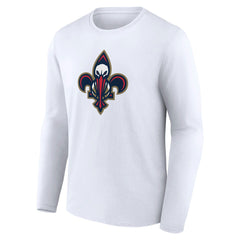 New Orleans Pelicans Alternate Logo Long Sleeve T-Shirt White