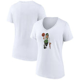 Boston Celtics Women's Alternate Logo V-Neck T-Shirt White