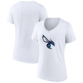 Charlotte Hornets Women's Alternate Logo V-Neck T-Shirt White