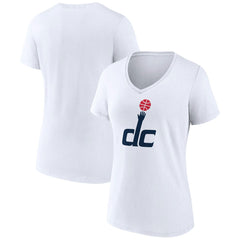 Washington Wizards Women's Alternate Logo V-Neck T-Shirt White