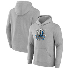 Dallas Mavericks Alternate Logo Pullover Hoodie Gray