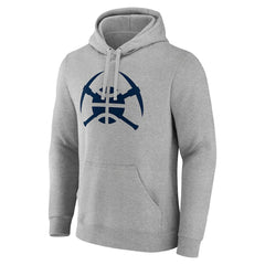 Denver Nuggets Alternate Logo Pullover Hoodie Gray