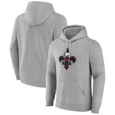 New Orleans Pelicans Alternate Logo Pullover Hoodie Gray