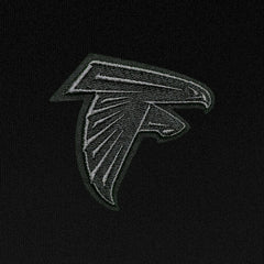 Atlanta Falcons Antigua Tonal Logo Tribute Quarter-Zip Pullover Top - Black - NFL