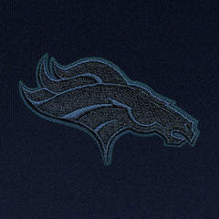 Denver Broncos Antigua Tonal Logo Tribute Quarter-Zip Pullover Top - Navy - NFL