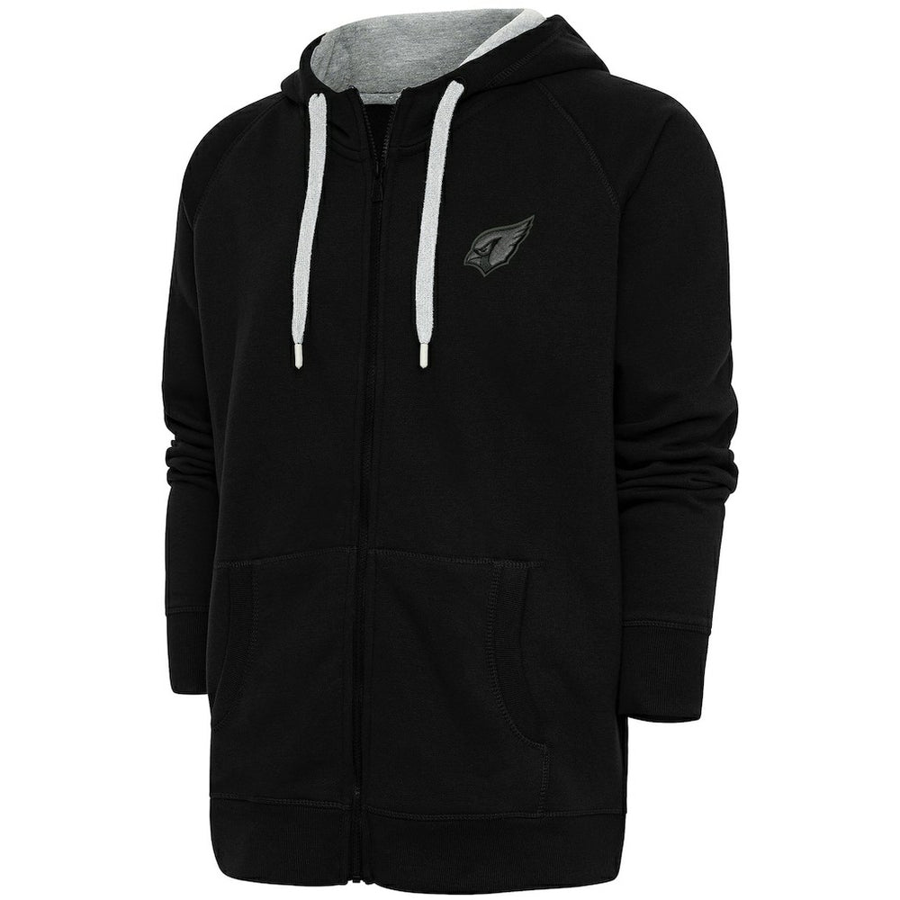 Arizona Cardinals Antigua Tonal Logo Victory Full-Zip Hoodie - Black - NFL