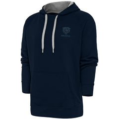 Chicago Bears Antigua Tonal Logo Victory Pullover Hoodie - Navy - NFL