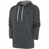 Tampa Bay Buccaneers Antigua Tonal Logo Victory Pullover Hoodie - Charcoal - NFL