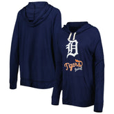 Detroit Tigers Touch Women's Pre-Game Raglan Pullover Hoodie Discount