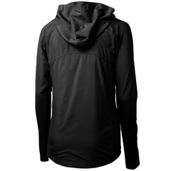 Las Vegas Raiders Cutter & Buck Women's Throwback Logo Adapt Eco Knit Hybrid Recycled Full-Zip Hoodie - Black - NFL