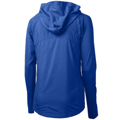 Seattle Seahawks Cutter & Buck Women's Throwback Logo Adapt Eco Knit Hybrid Recycled Full-Zip Hoodie - Royal - NFL