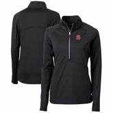 Tampa Bay Buccaneers Cutter & Buck Women's Throwback Logo Adapt Eco Knit Stretch Recycled Half-Zip Pullover Top - Black - NFL