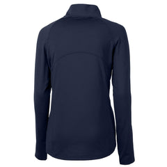 Chicago Bears Cutter & Buck Women's Throwback Logo Adapt Eco Knit Stretch Recycled Half-Zip Pullover Top - Navy - NFL