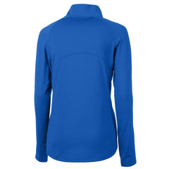 New England Patriots Cutter & Buck Women's Throwback Logo Adapt Eco Knit Stretch Recycled Half-Zip Pullover Top - Royal - NFL