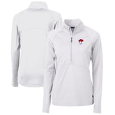 Buffalo Bills Cutter & Buck Women's Throwback Logo Adapt Eco Knit Stretch Recycled Half-Zip Pullover Top - White - NFL
