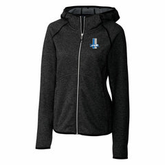 Detroit Lions Cutter & Buck Women's Throwback Logo Mainsail Full-Zip Jacket - Heather Charcoal - NFL