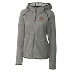 Cincinnati Bengals Cutter & Buck Women's Throwback Logo Mainsail Full-Zip Jacket - Heather Gray - NFL
