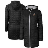 Cleveland Browns Cutter & Buck Women's Throwback Logo Rainier Primaloft Eco Full-Zip Hoodie Long Coat - Black - NFL