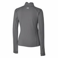 Detroit Lions Cutter & Buck Women's Throwback Logo Traverse Stretch Quarter-Zip Pullover Top - Steel - NFL