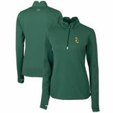 Green Bay Packers Cutter & Buck Women's Throwback Logo Traverse Stretch Quarter-Zip Pullover Top - Green - NFL