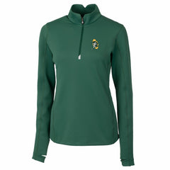 Green Bay Packers Cutter & Buck Women's Throwback Logo Traverse Stretch Quarter-Zip Pullover Top - Green - NFL