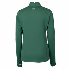 Green Bay Packers Cutter & Buck Women's Throwback Logo Traverse Stretch Quarter-Zip Pullover Top - Green - NFL