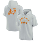 Fanatics Phoenix Suns Unisex Elements Super Soft Fleece Short Sleeve Pullover Hoodie Gray