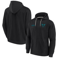 Fanatics Charlotte Hornets Unisex Elements Super Soft Fleece Pullover Hoodie Black