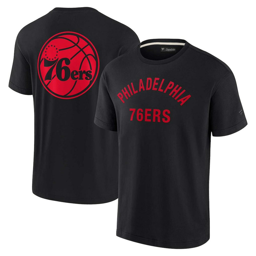 Fanatics Philadelphia 76ers Unisex Elements Super Soft Short Sleeve T-Shirt Black