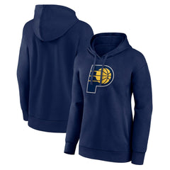 Indiana Pacers Women's Team Primary Logo Pullover Hoodie Navy