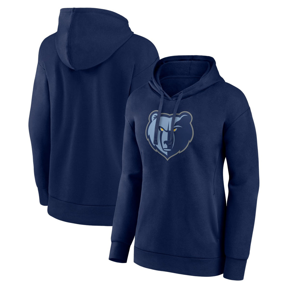 Memphis Grizzlies Women's Team Primary Logo Pullover Hoodie Navy