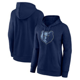 Memphis Grizzlies Women's Team Primary Logo Pullover Hoodie Navy