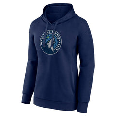 Minnesota Timberwolves Women's Team Primary Logo Pullover Hoodie Navy