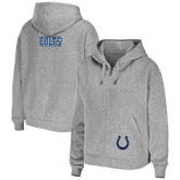 Indianapolis Colts WEAR by Erin Andrews Women's Team Full-Zip Hoodie - Heathered Gray - NFL