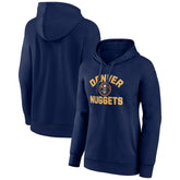 Denver Nuggets Women's Overtime Pullover Hoodie Navy