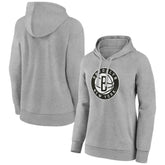 Brooklyn Nets Women's Alternate Logo Pullover Hoodie Gray