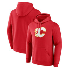 Calgary Flames Fanatics Primary Team Logo Pullover Hoodie - Red | Fanatics sale