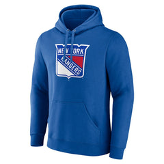 New York Rangers Fanatics Primary Logo Pullover Hoodie - Blue | Fanatics Lifestyle