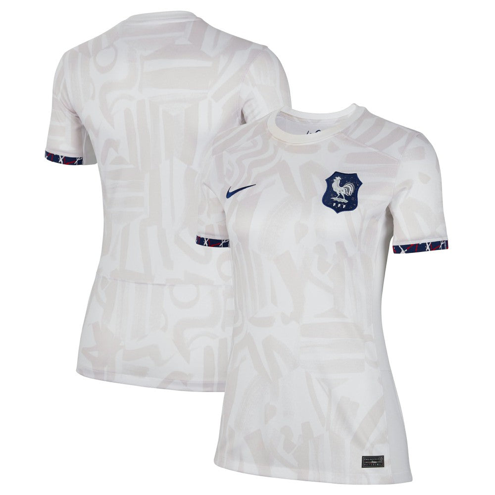 Nike - France Women's National Team Women's 2023 Away Stadium Replica Jersey - White