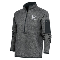 Kansas City Royals Antigua Women's Logo Fortune Quarter-Zip Pullover Jacket Near Me